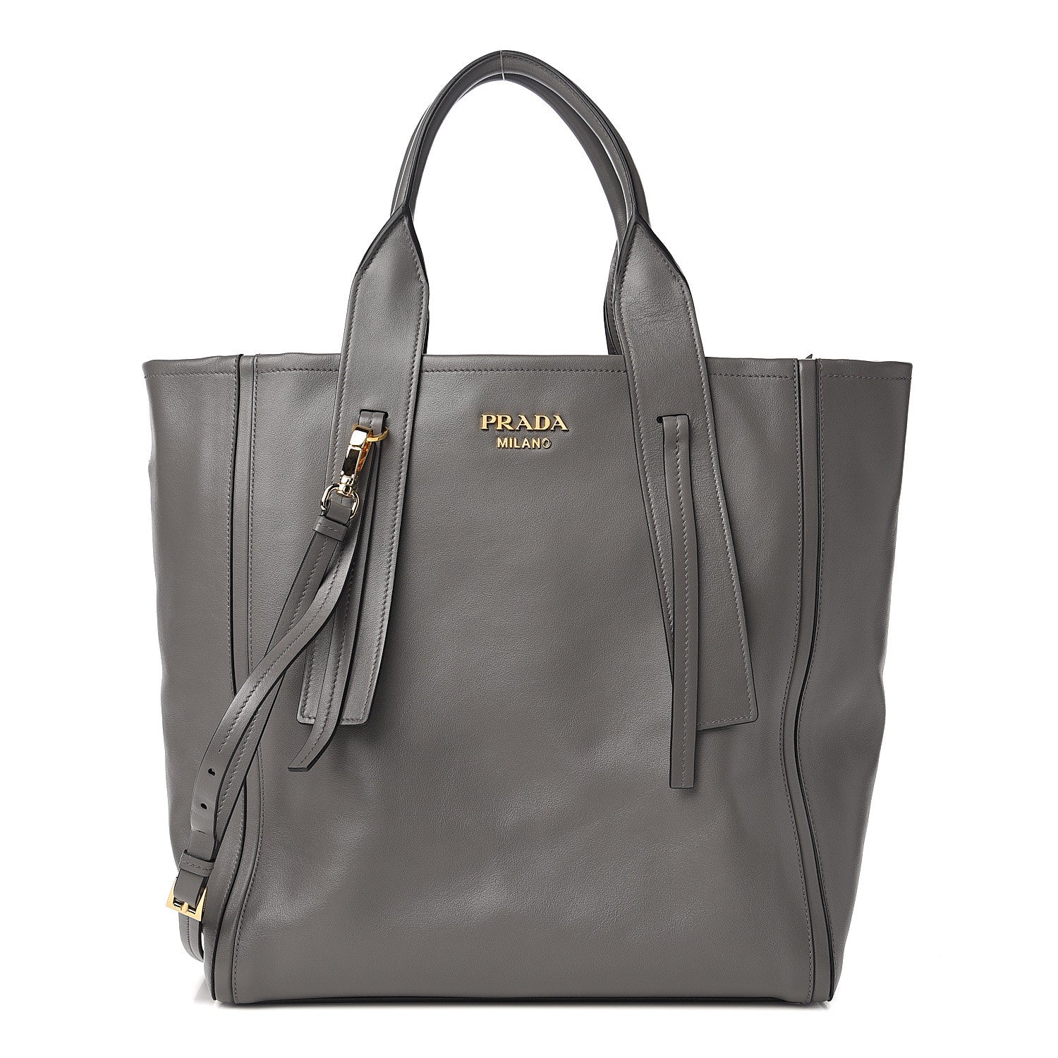 Prada Grace Lux Light Medium Ouverture Shoulder Bag Marmo 1 of 9
