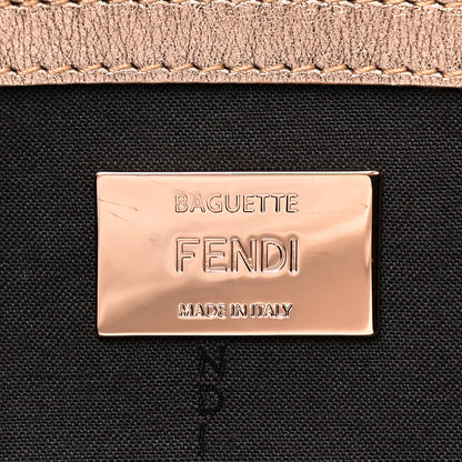 Fendi Vitello Laminato FF 1974 Embossed Baguette Rame 6 of 8