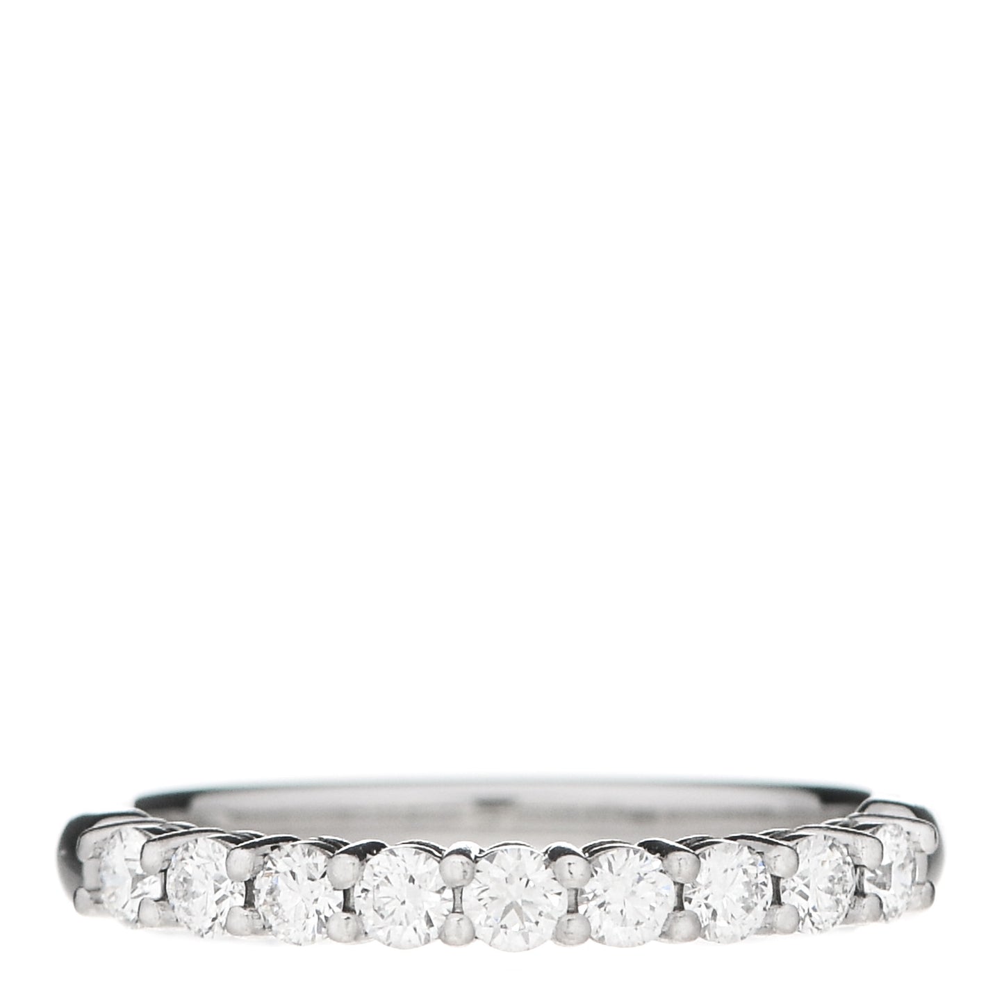 Platinum Diamond .27ct 2.2mm Half Circle Embrace Band Ring 47 4