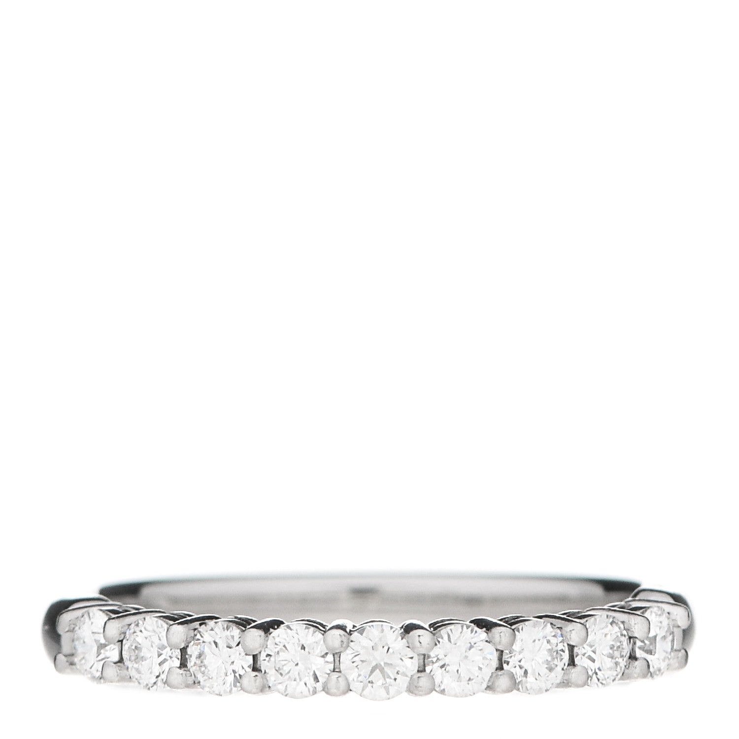 Tiffany Platinum Diamond .27ct 2.2mm Half Circle Embrace Band Ring 47 4 1 of 6