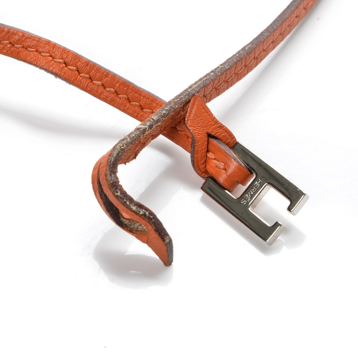 Hermes Chamonix Wristlet Strap Orange 3 of 5