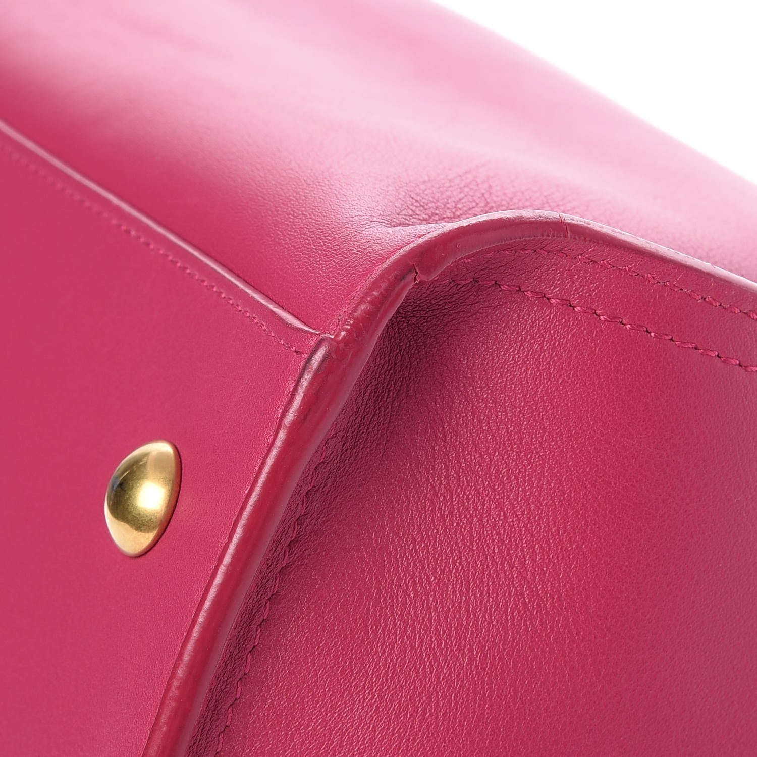 Saint Laurent Calfskin Small Classic Y Cabas Fuchsia 14 of 15