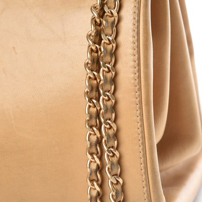 Chanel Lambskin Chocolate Bar Accordion Flap Beige 20 of 22