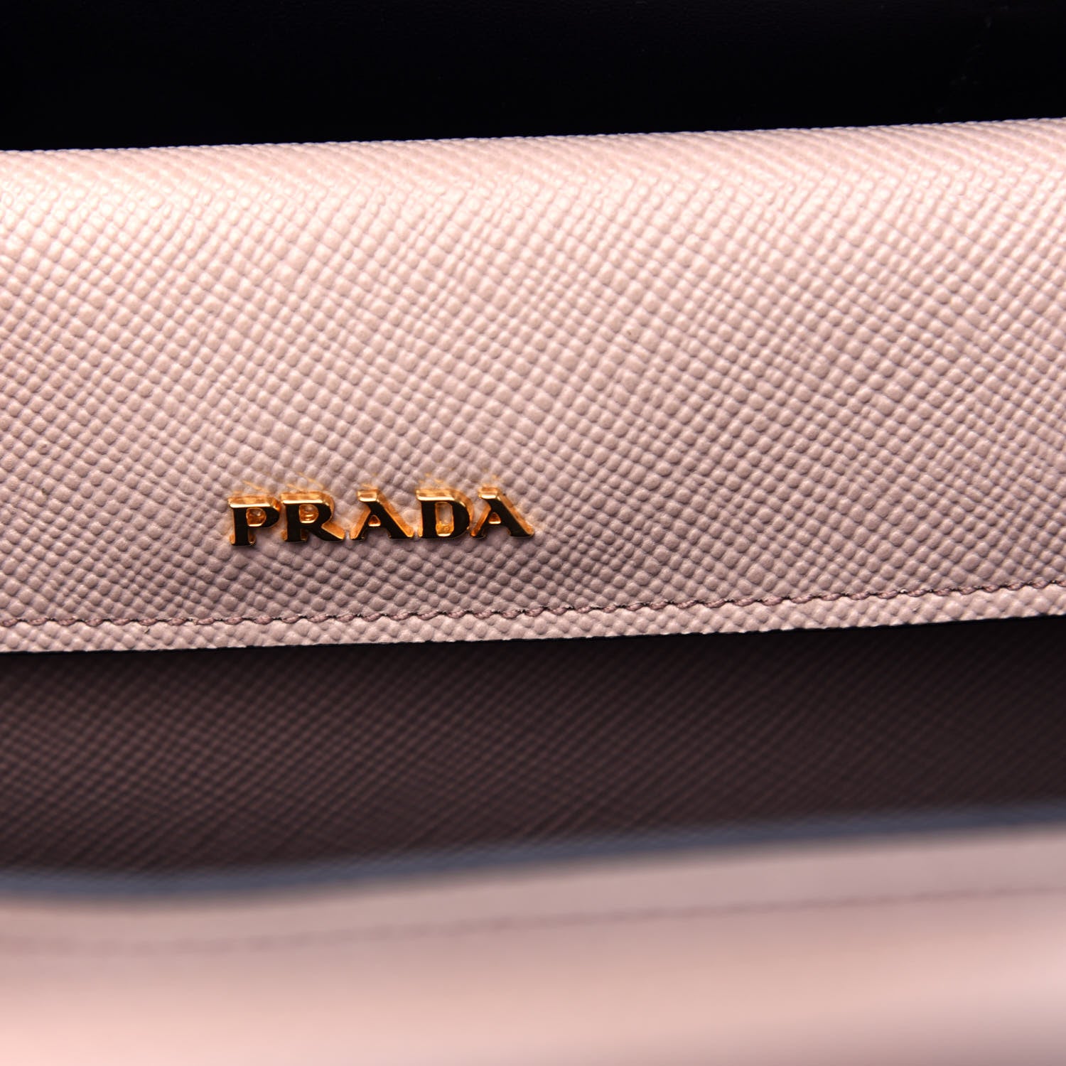 Prada Saffiano Cuir Small Double Bag Cammeo Black 6 of 11