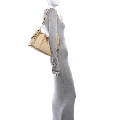 Chanel Caviar Quilted Small Chanel 25 Handbag Light Beige 2 of 11