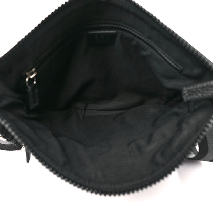 Gucci Nylon Monogram Small Flat Messenger Bag Black 4 of 9