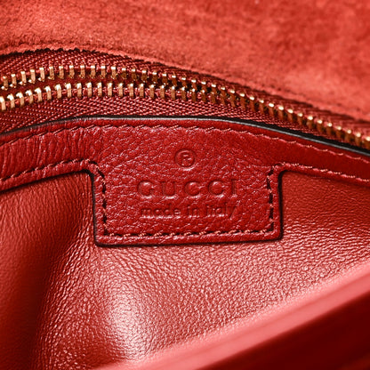 Gucci Suede Talco Roxy Calfskin Web Medium Blondie Shoulder Flap Bag Blondie Red 6 of 10