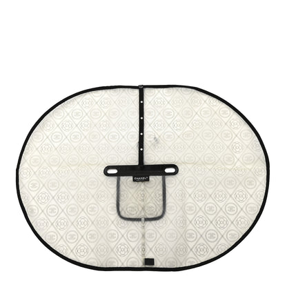 Chanel PVC Calfskin Coco Bag Raincoat White Black 3 of 6