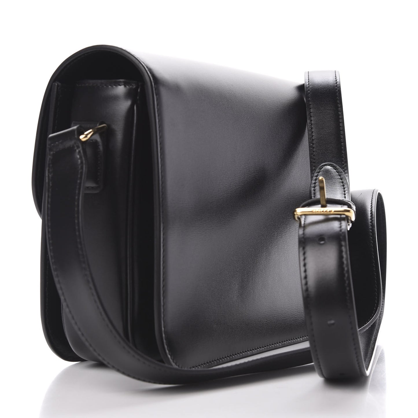 Shiny Calfskin Medium Triomphe Black