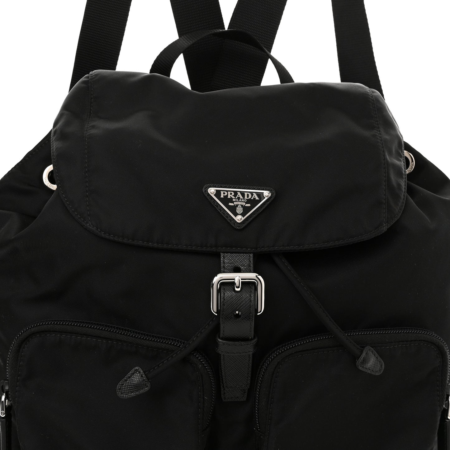 Nylon Vela Large Backpack Black