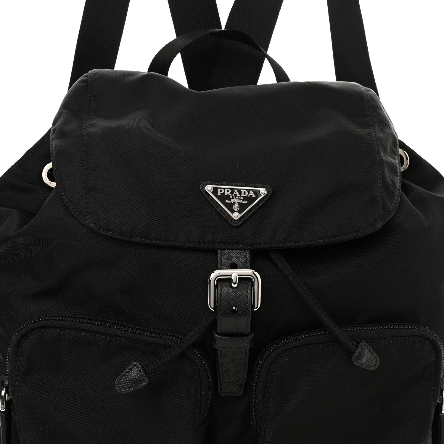 Prada Nylon Vela Large Backpack Black 7 of 9
