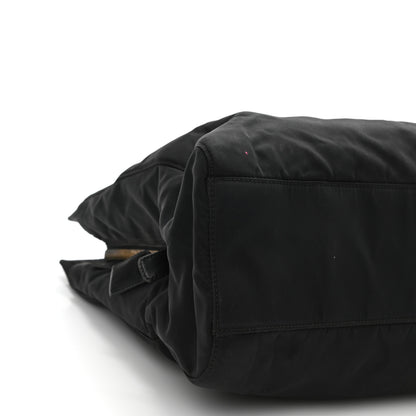 Prada Tessuto Nylon Chain Shoulder Bag Black 7 of 15