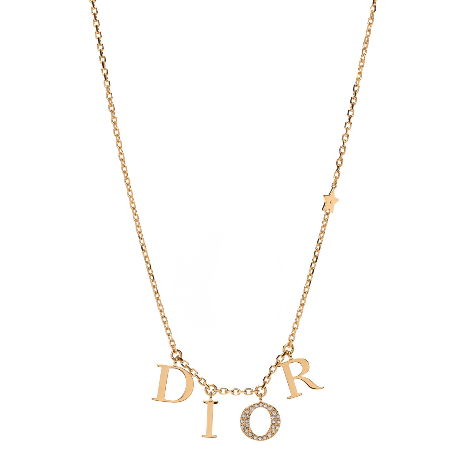 Christian Dior Crystal Dio(r)evolution Necklace Gold 1 of 4