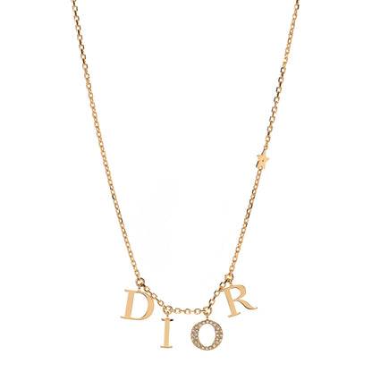 Christian Dior Crystal Dio(r)evolution Necklace Gold 1 of 4