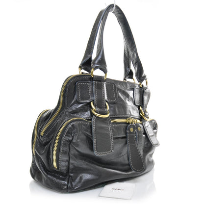 Chloe Leather Quilted Large Bay Tote Black 2 of 10