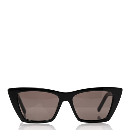 Saint Laurent Acetate Mica Cat Eye Sunglasses SL 276 Black 2 of 9