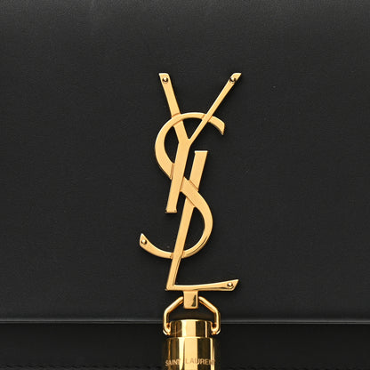 Saint Laurent Smooth Calfskin Classic Monogram Kate Tassel Chain Wallet Black 7 of 13