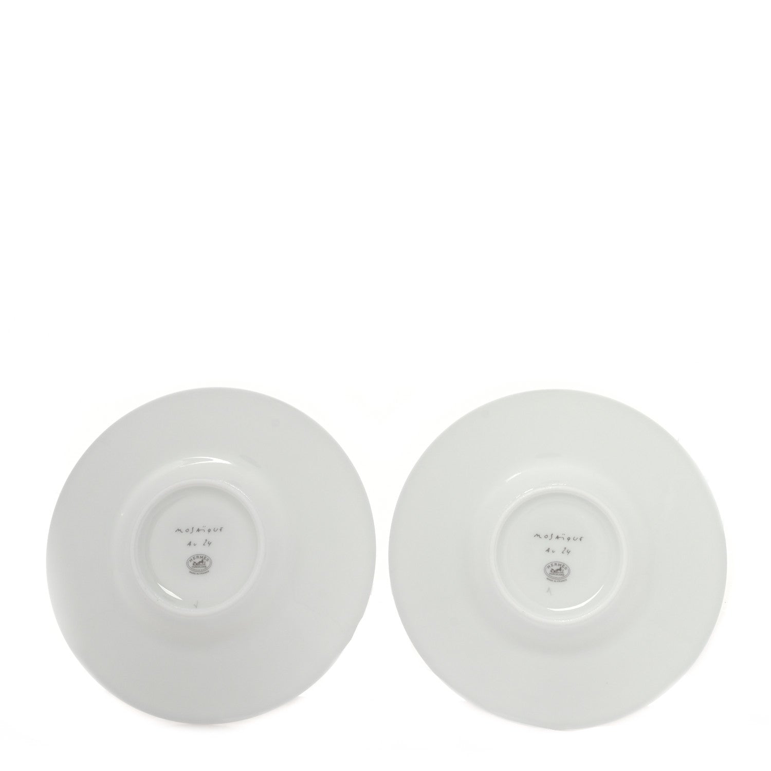 Hermes Porcelain Mosaique au 24 Coffee Cup and Saucer Set of 2 5 of 10