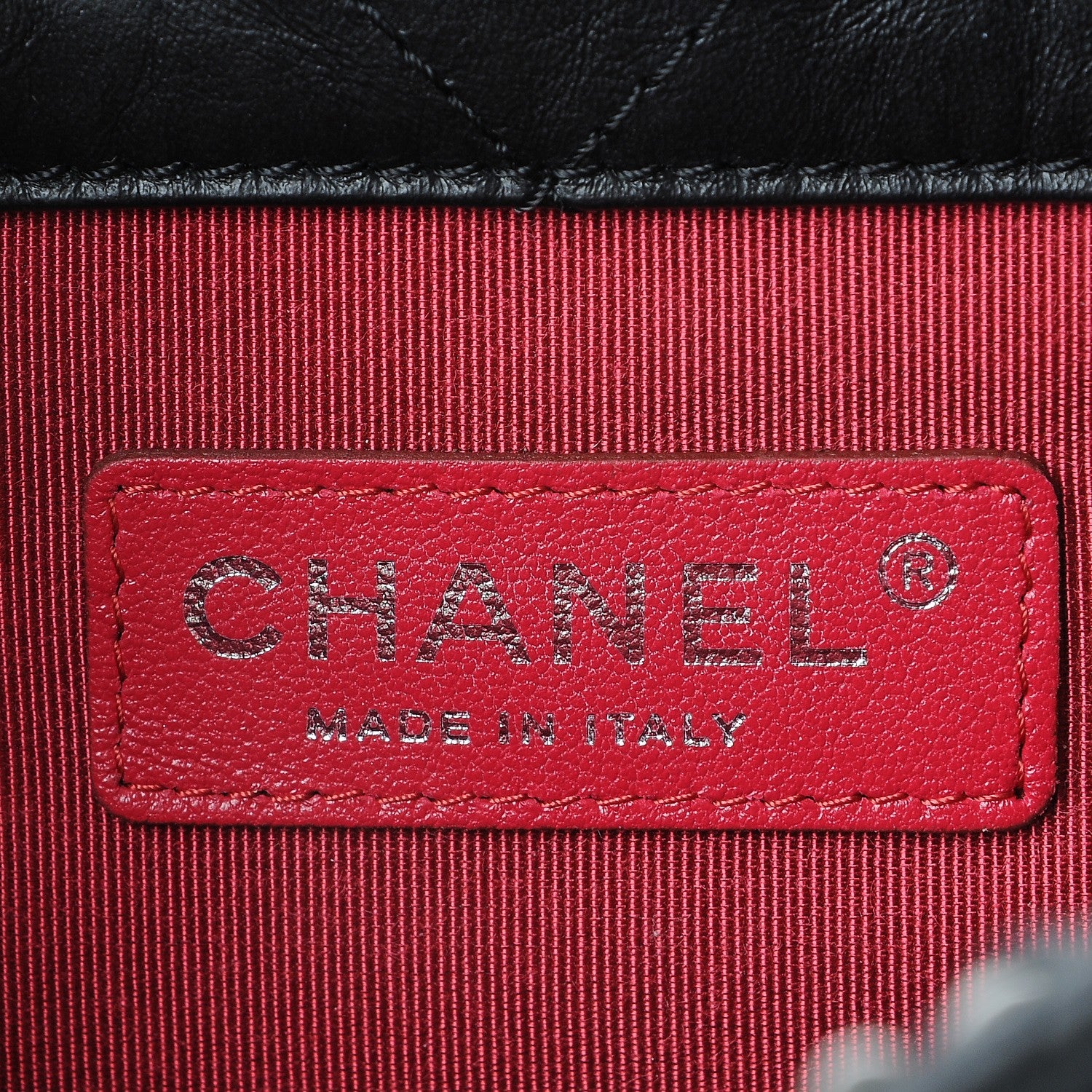 Chanel Aged Calfskin Quilted Gabrielle Backpack Black 6 of 8