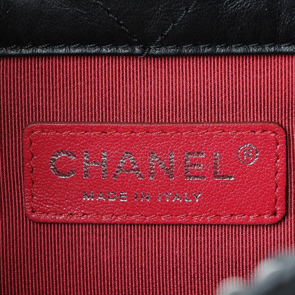 Chanel Aged Calfskin Quilted Gabrielle Backpack Black 6 of 8