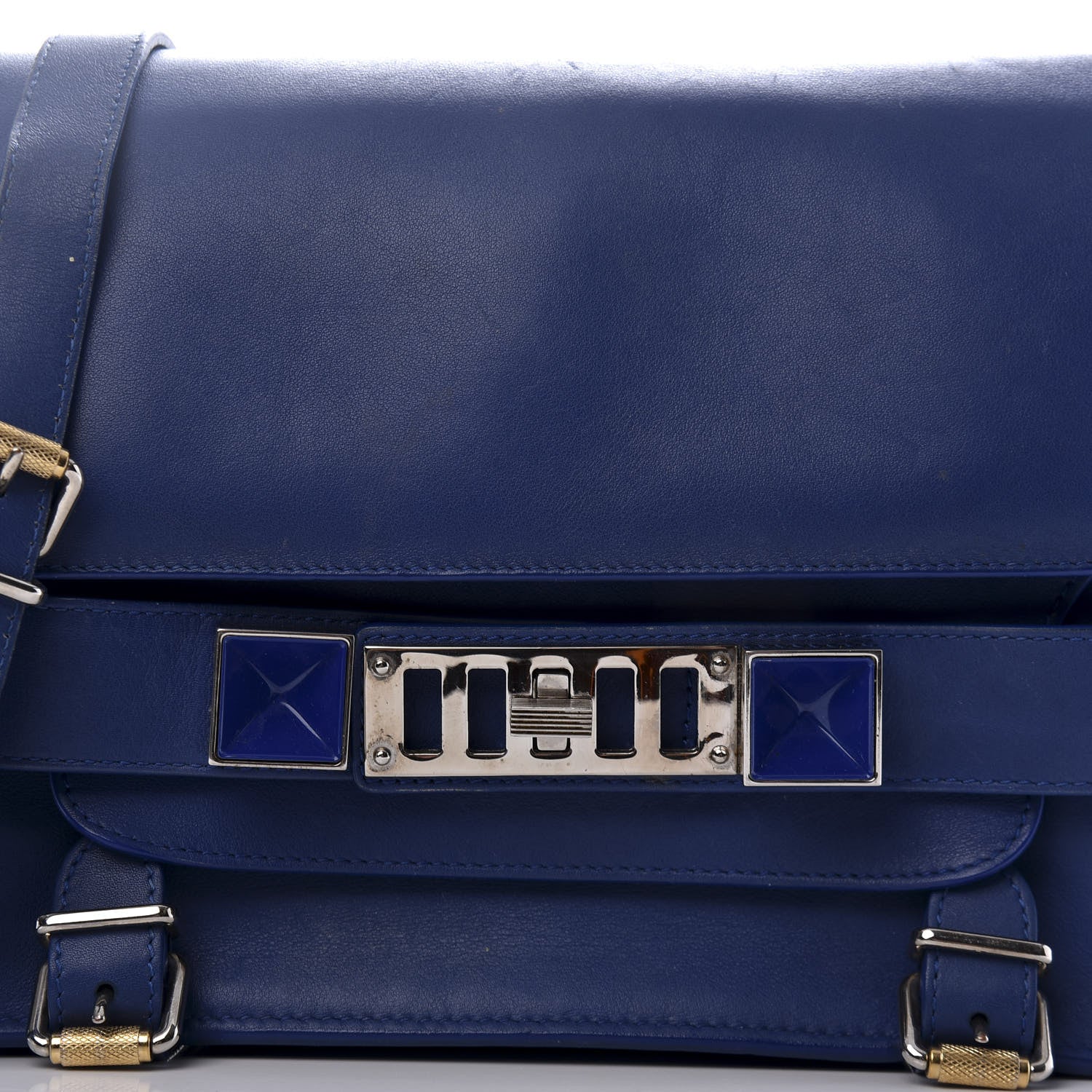Proenza Schouler Calfskin PS11 Classic Shoulder Bag Royal Blue 12 of 12