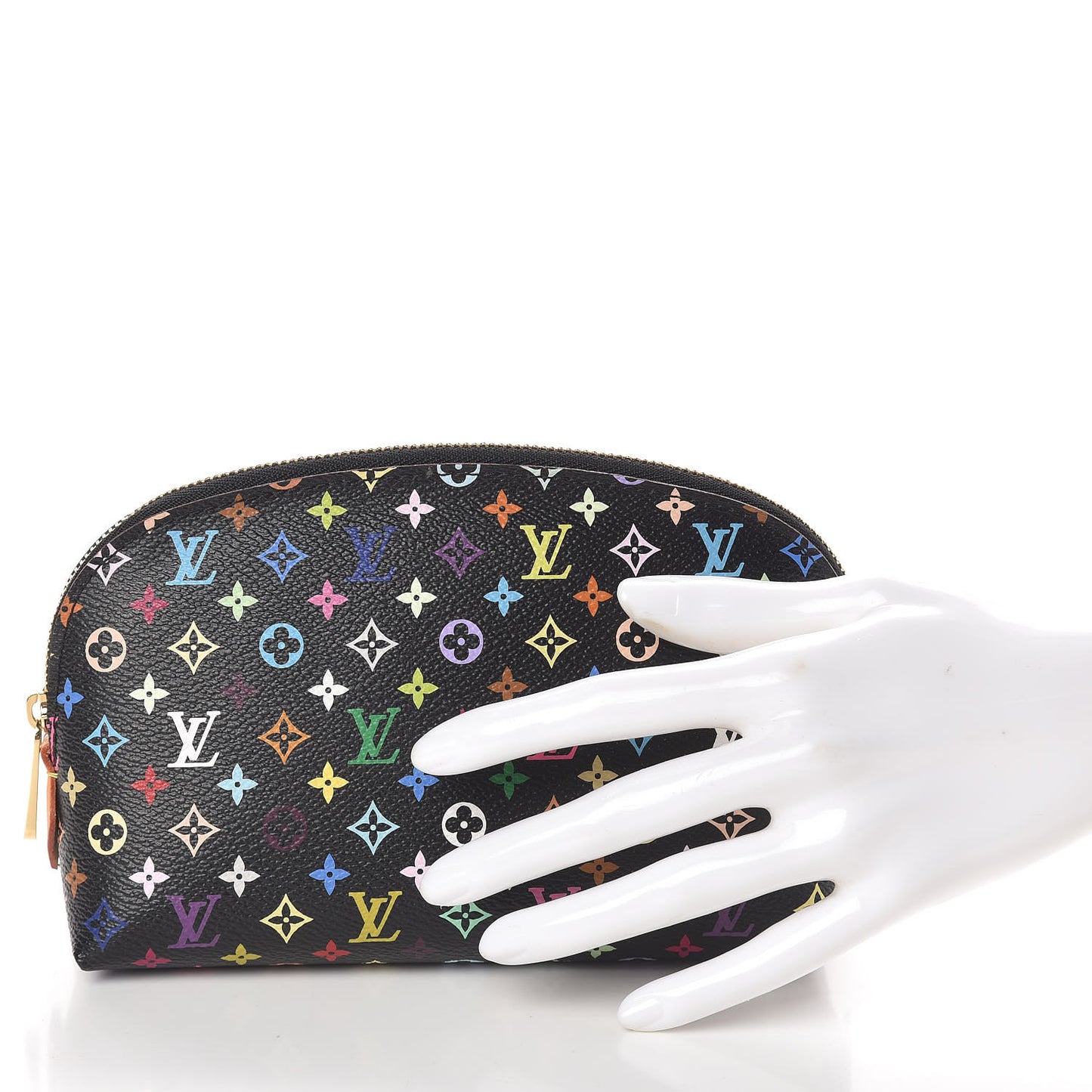 Monogram Multicolor Cosmetic Pouch Black Grenade