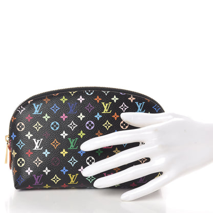 Louis Vuitton Monogram Multicolor Cosmetic Pouch Black Grenade 2 of 6