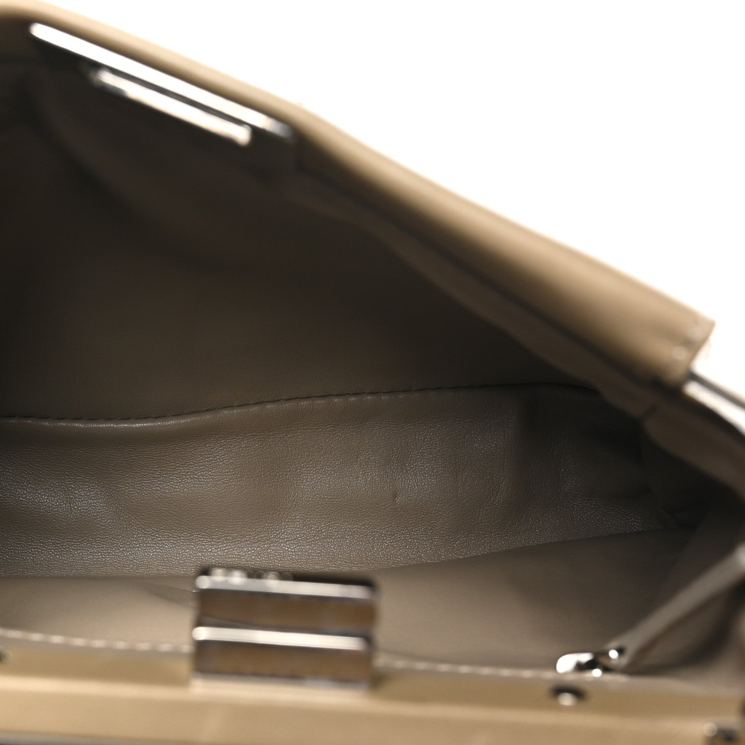 Fendi Nappa Mini Peekaboo Iconic Satchel Tortora 5 of 10