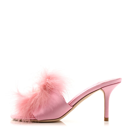 Louis Vuitton Fur Crystal LV Marilyn Mule 37 Rose 1 of 9