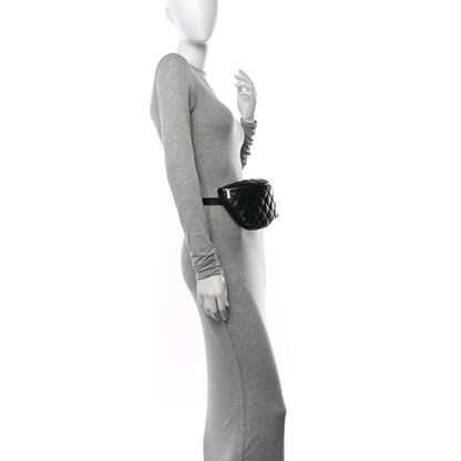 Chanel Calfskin Quilted Waist Belt Bag Black 2 of 11