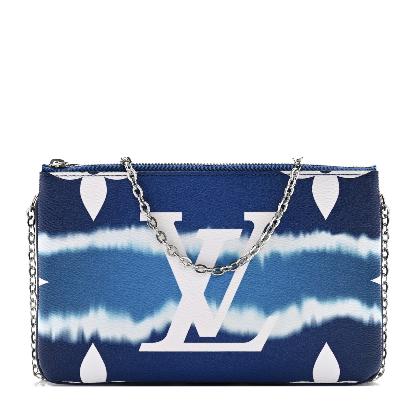 Monogram Giant Escale Double Zip Pochette Blue