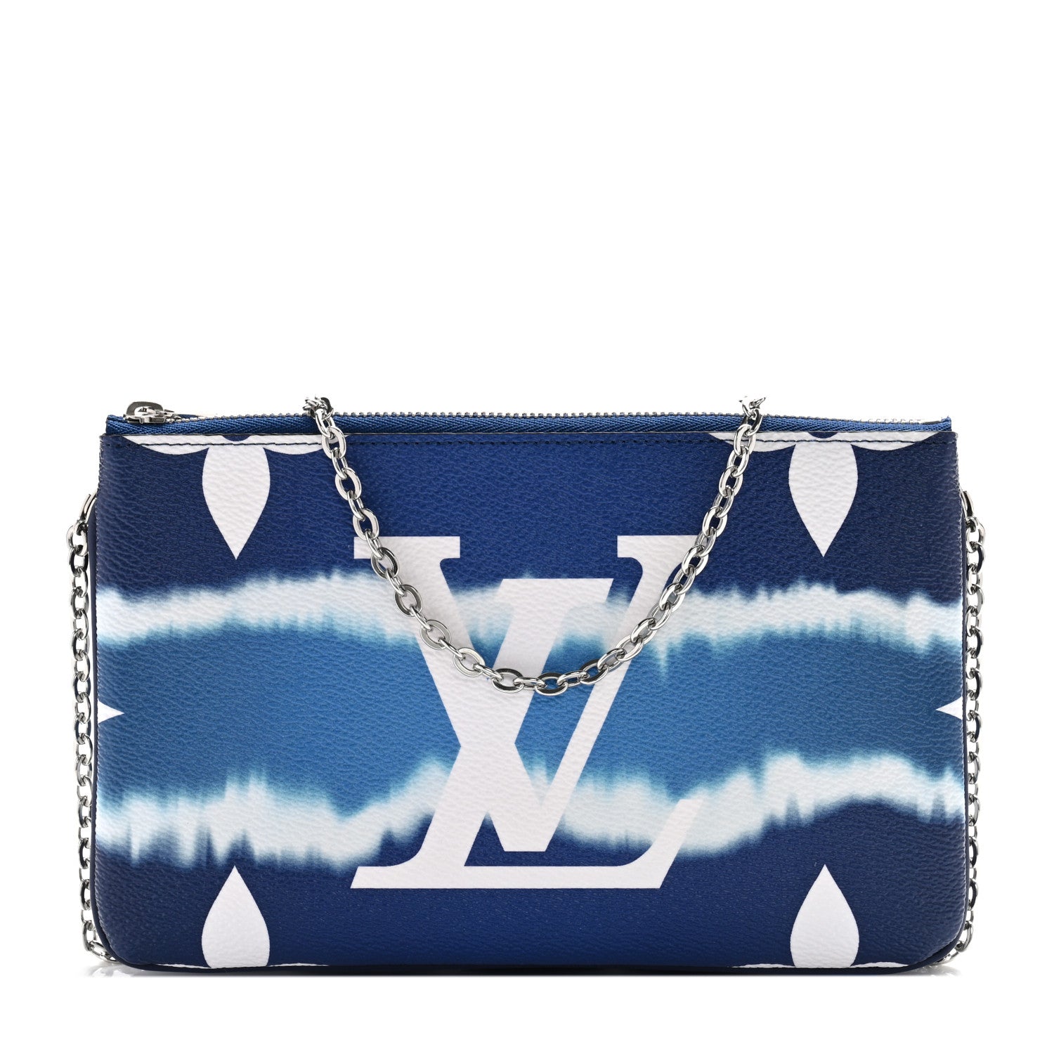 Louis Vuitton Monogram Giant Escale Double Zip Pochette Blue 1 of 13