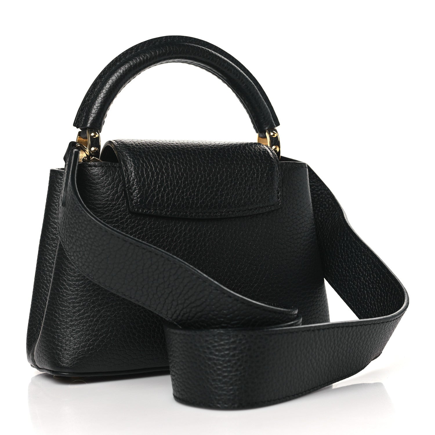 Louis Vuitton Taurillon Capucines Mini Black 3 of 10
