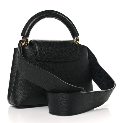 Louis Vuitton Taurillon Capucines Mini Black 3 of 10