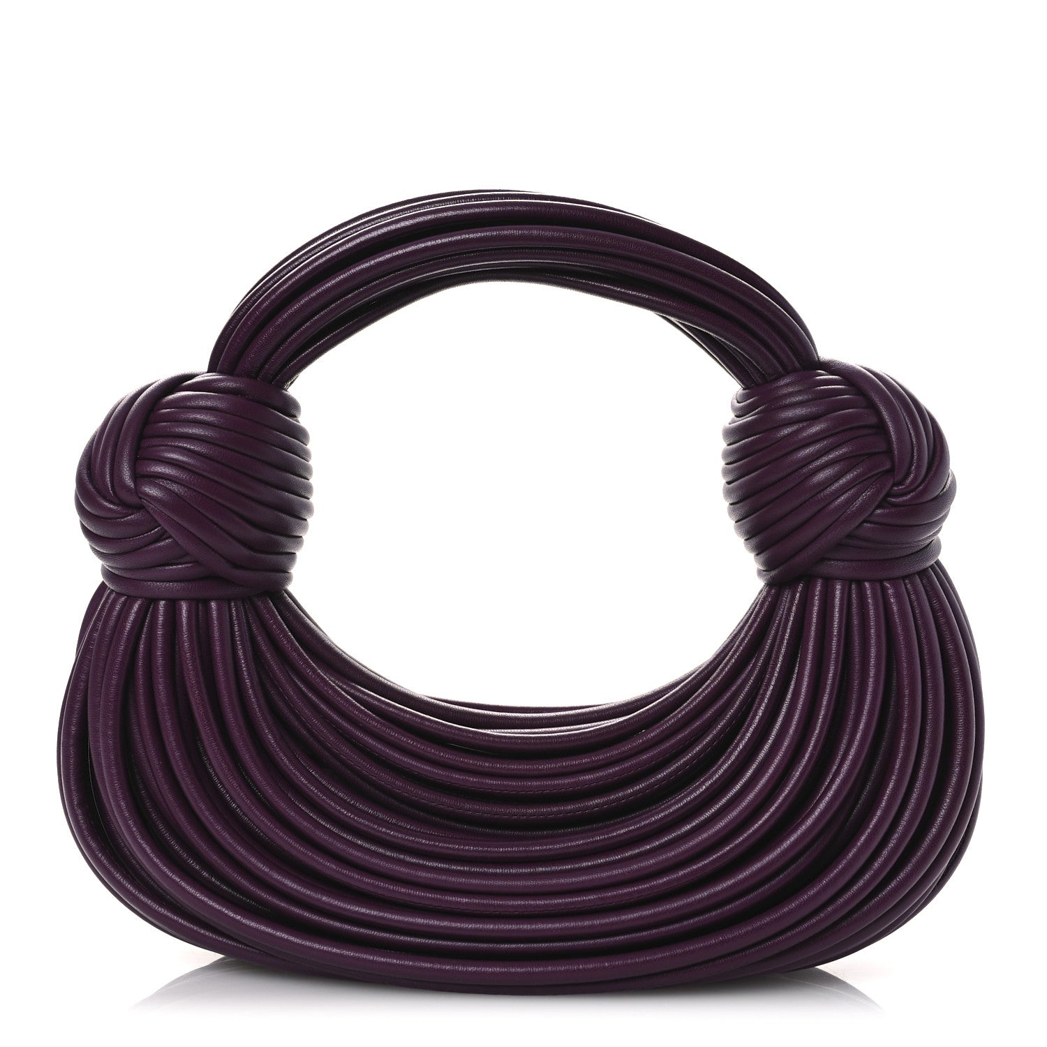 Bottega Veneta Nappa Mini Tubular Double Knot Grape 1 of 10