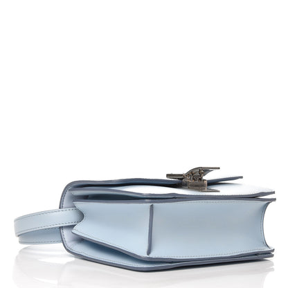 Celine Smooth Calfskin Small Classic Box Flap Bag Pale Blue 6 of 18