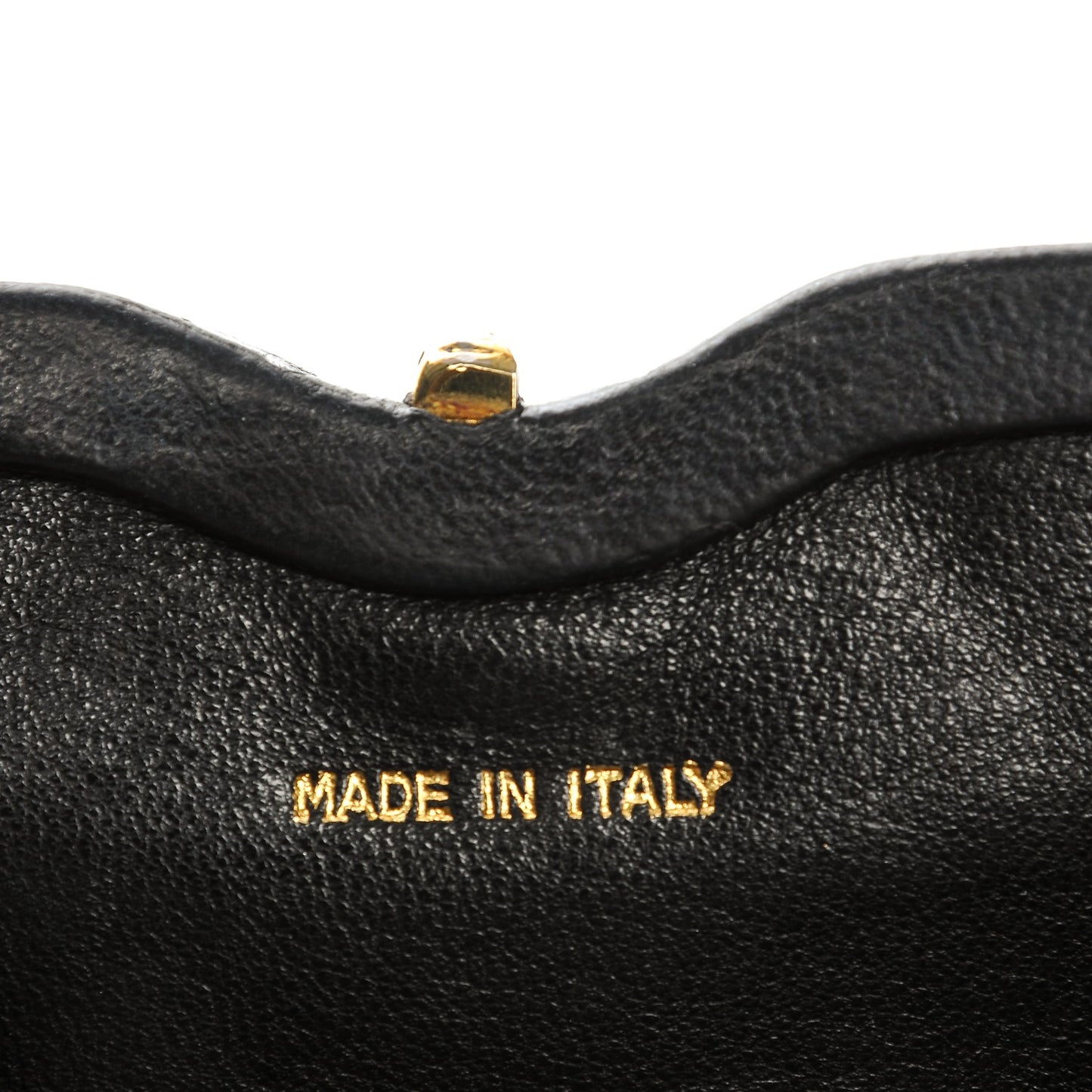 Lambskin Framed Waist Chain Belt Bag Black