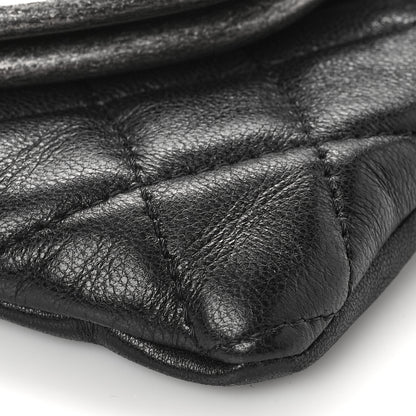 Chanel Lambskin Quilted Frame Clasp Flap Clutch Black 9 of 9