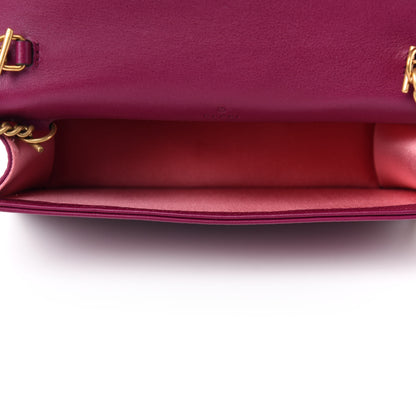 Gucci Velvet Matelasse GG Marmont Mini Bag Fuchsia Violet Cyclamen 5 of 10