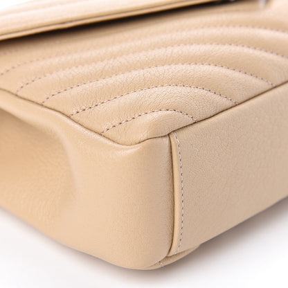 Saint Laurent Sheepskin Matelasse Medium College Monogram Bag Beige 6 of 10