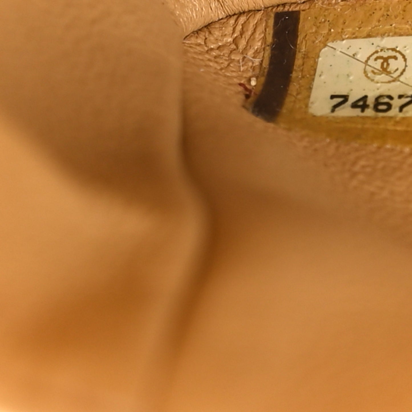 Lambskin East West Chocolate Bar Flap Beige