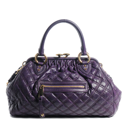 Marc Jacobs Quilted Leather Stam Purple 1 of 8