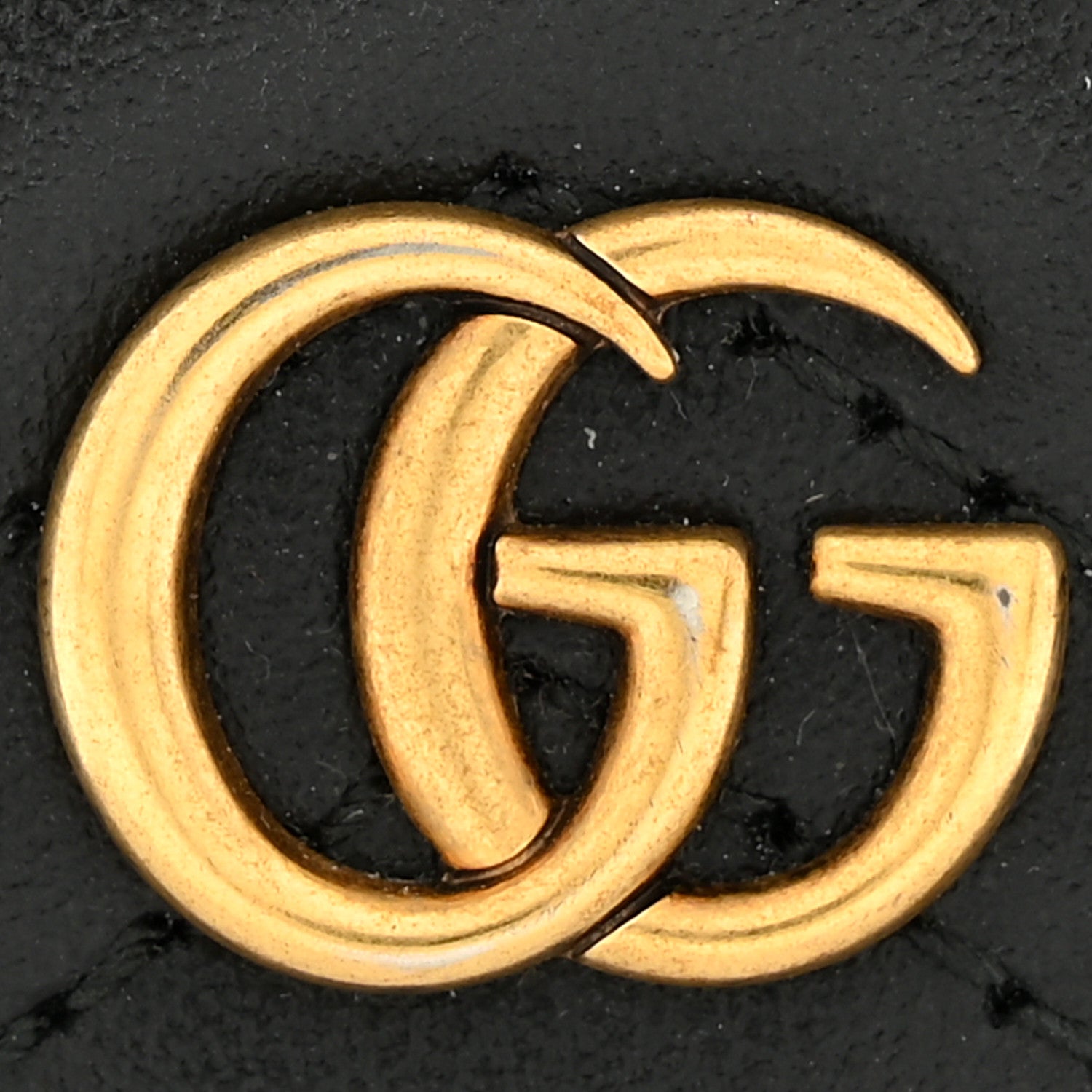 Gucci Calfskin Matelasse GG Marmont Card Holder Black 9 of 10