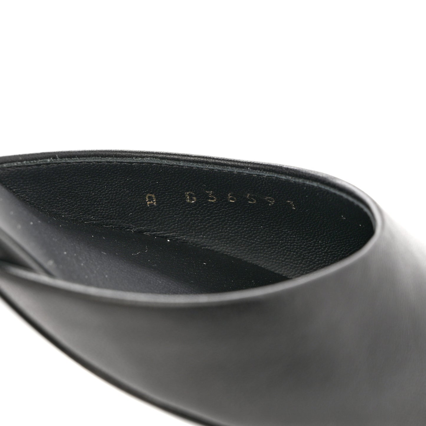 Lambskin Grosgrain Cap Toe Logo Ankle Strap Pumps 35 Black