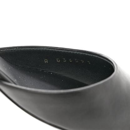 Chanel Lambskin Grosgrain Cap Toe Logo Ankle Strap Pumps 35 Black 8 of 11