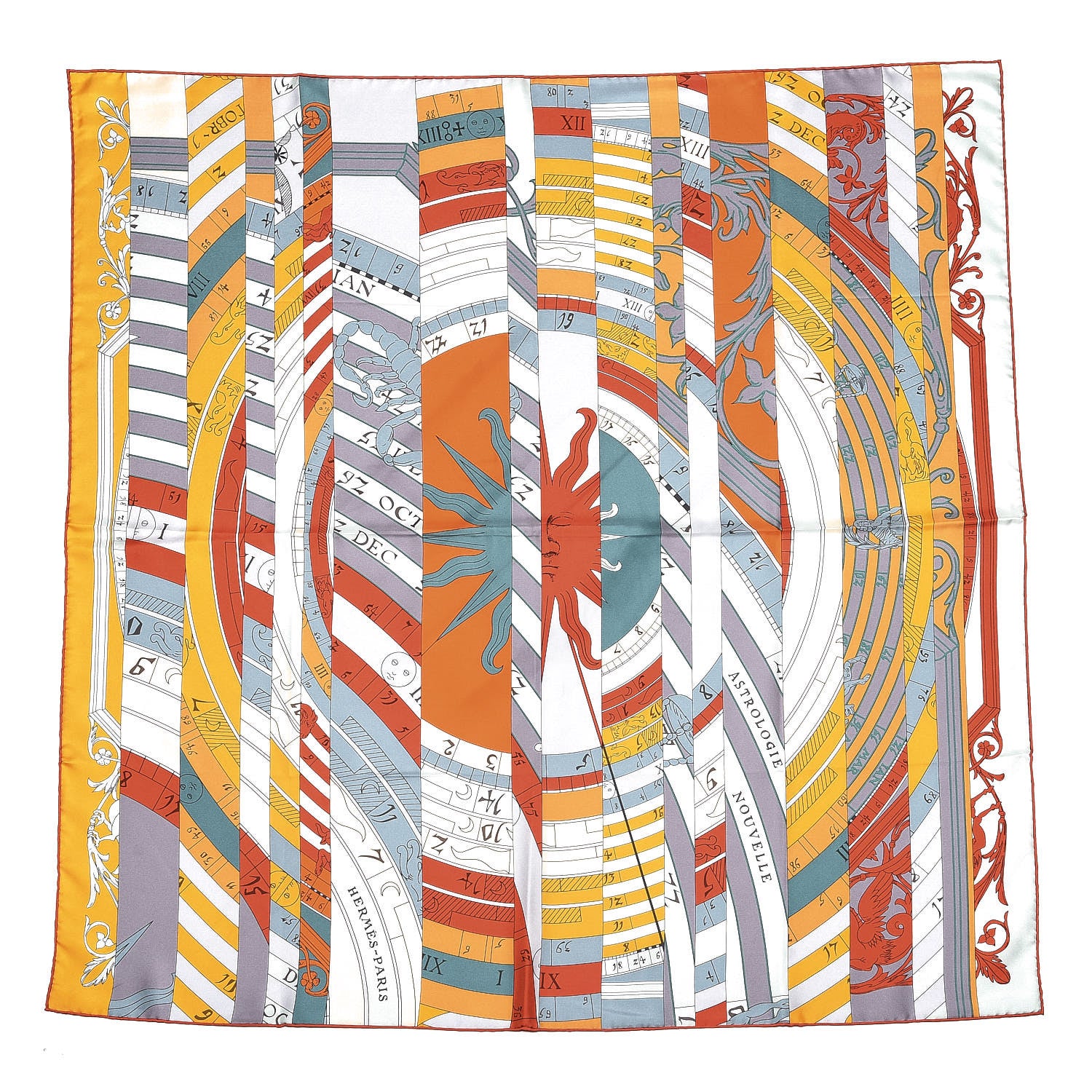 Hermes Silk Astrologie Nouvelle Scarf 90 1 of 4