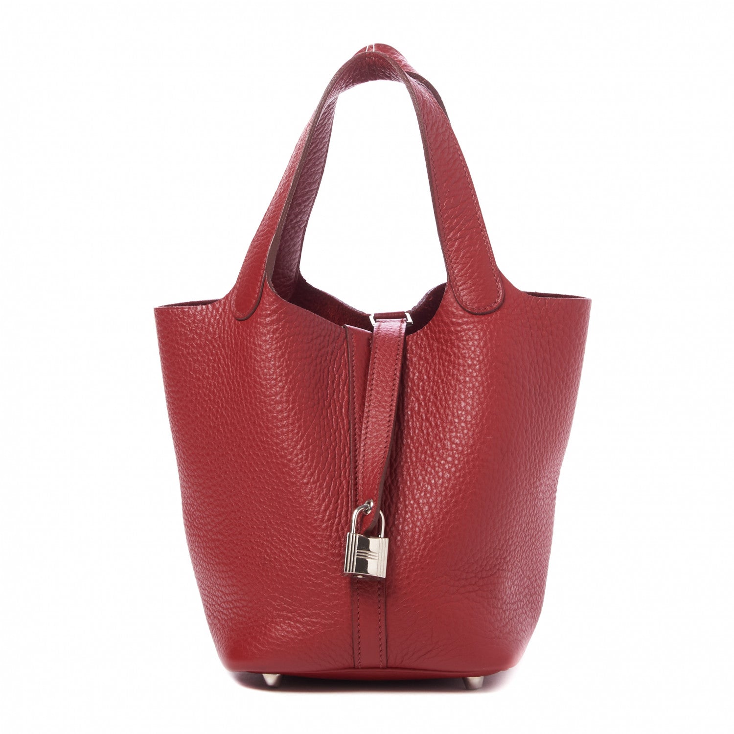 Hermes Taurillon Clemence Picotin Lock 18 PM Rouge Garance 1 of 7