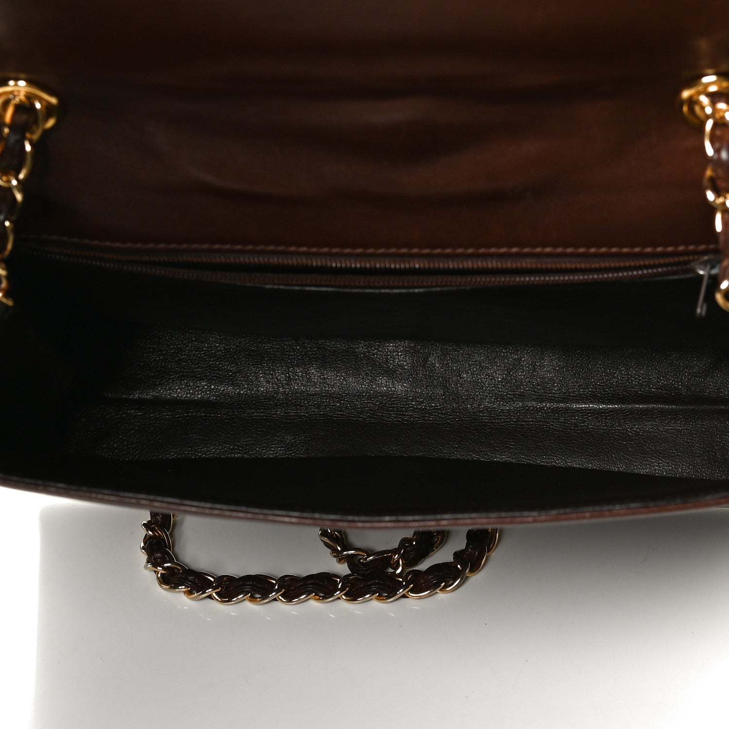 Chanel Lambskin Quilted Small CC Single Flap Bag Brown 4 of 11