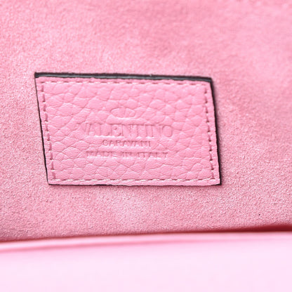 Valentino Garavani Grained Calfskin Rockstud Envelope Wallet on Chain Absolute 6 of 7