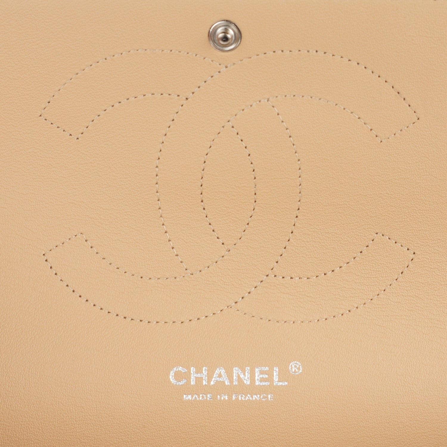 Chanel Caviar Quilted Jumbo Double Flap Beige Clair 6 of 9